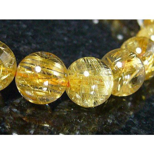 超超高品質タイチンルチル/ブレスレット/9mm/1点ものの画像