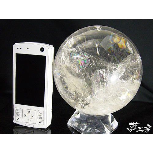 レインボー水晶玉 120mm 丸玉パワーストーン : パワーハウス夢工房