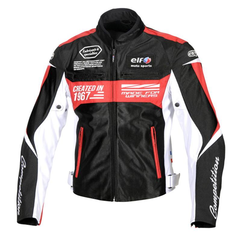 elf エルフ ELF イデアールメッシュジャケット ブラック＆レッド