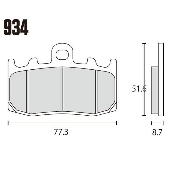 RK JAPAN（アールケー・ジャパン） ブレーキパッド 934MAX MEGA ALLOY