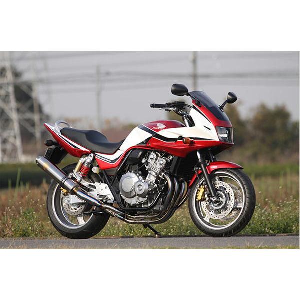 アールズギア r's gear ワイバン フルエキゾースト シングル チタンポリッシュ CB400SF/SB Revo '08〜'17｜power-house-sports｜02