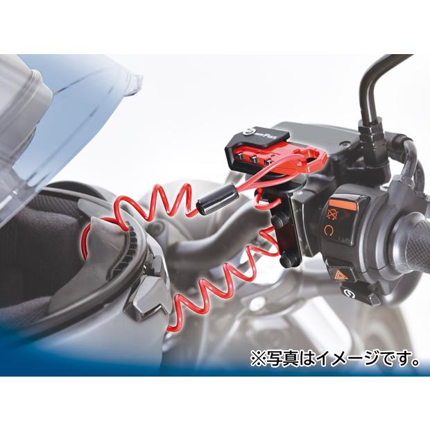 タナックス TANAX ヘルメット用ワイヤーロック コイル レッド｜power-house-sports｜04