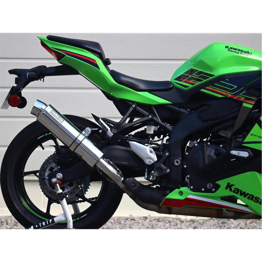 ダブルアールズ WR'S ラウンド ステンレスサイレンサー スリップオン JMCA認証 ZX-25R SE【8BK-ZX250H】 '23〜｜power-house-sports｜02