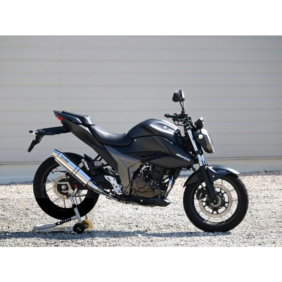 zzr250、エリミネーター250マフラー シルバー ブルーグラデーション
