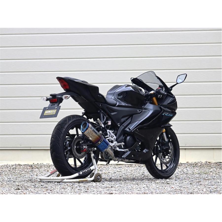 ダブルアールズ WR'S SS-OVAL 焼き色チタンタイプ フルエキゾースト YZF-R125・MT-125 【8BJ-RE45J】/YZF-R15 【8BK-RG86J】｜power-house-sports｜05