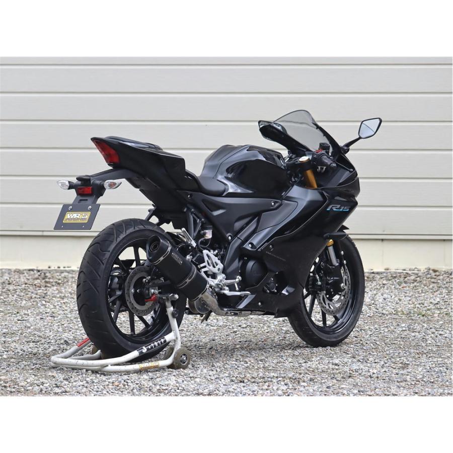 ダブルアールズ WR'S SS-OVAL F-BLACK TITAN フルエキゾースト YZF-R125・MT-125 【8BJ-RE45J】/YZF-R15 【8BK-RG86J】｜power-house-sports｜05