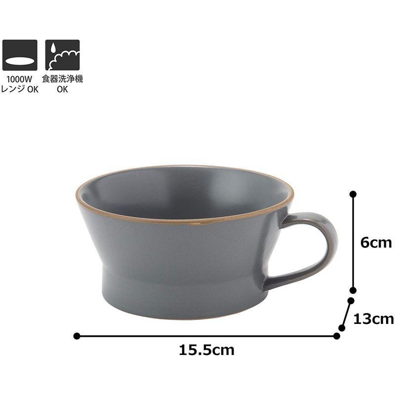 お見舞い コーヒーメーカー-TAMAKI スープカップ エッジライン グレー 直径12.3×奥行15.3×高さ6cm 350ml  電子レンジ・食洗機対応 T-78839 - weshop.com.mx