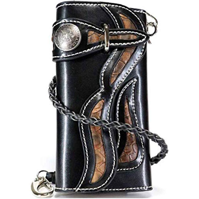 激安大セール ブラック 長財布 メンズ 財布 本革 牛革 パイソン フレア シルバー 二つ折り 大型 大きい おおきい 大容量 サイフ 二つ折り長財布 バ 正規輸入店 Www Superavila Com