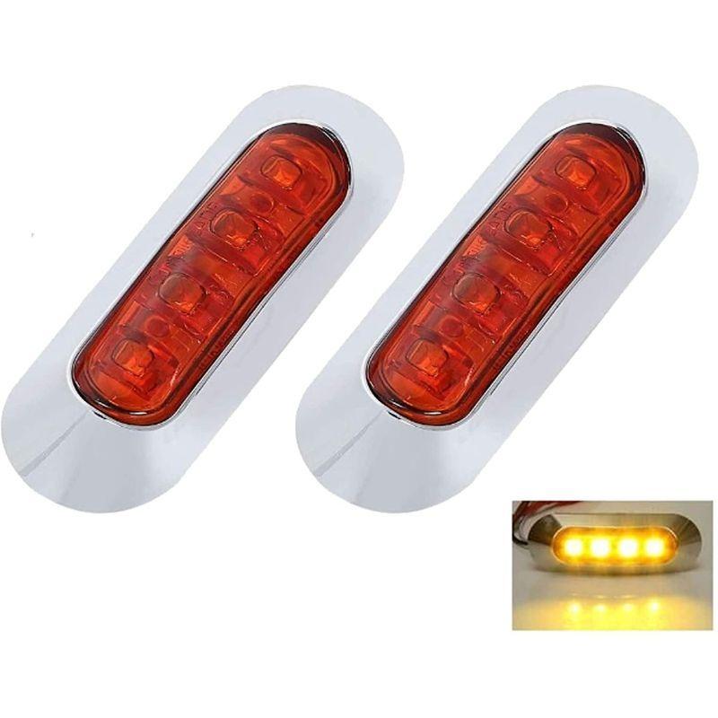 X Style サイドマーカーランプ 9連led 12v 24v 赤 車幅灯 リアサイドライト 信号灯 トラック トレーラー バス ボート 最大92 Offクーポン