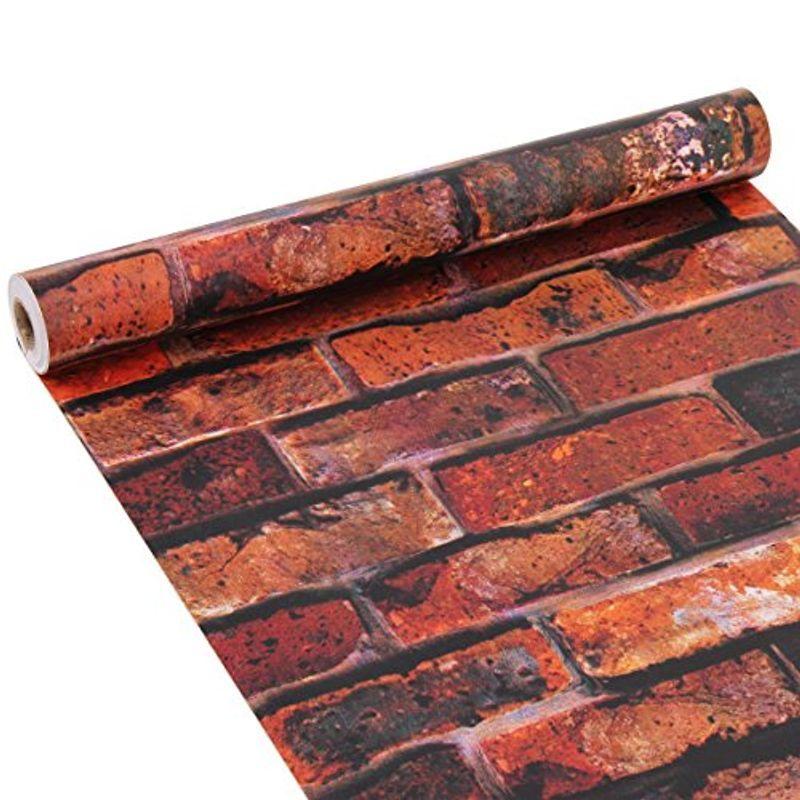 Kouya レンガ かんたん貼付シールタイプ はがせる 壁紙 賃貸 Ok 壁紙シール Diy 防水 シート リフォーム 45cm 10m 送料込