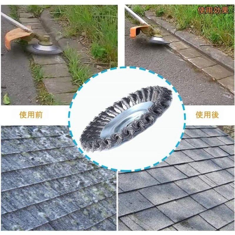 草刈機用チップソー 雑草クリーニングツール 草刈り機 替え刃 チップソー 刈払機 軽量タイプ ブラシ トリマーアクセサリ ステンレス鋼 15