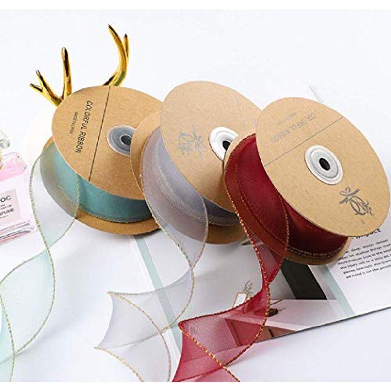 正規逆輸入品 3巻入り 幅40mm 9m 巻 オーガンジーリボン 可愛い 波状リボン いい光沢 バレンタインデーリボン 花束ラッピング 蝶結び 包装用 D Discoversvg Com