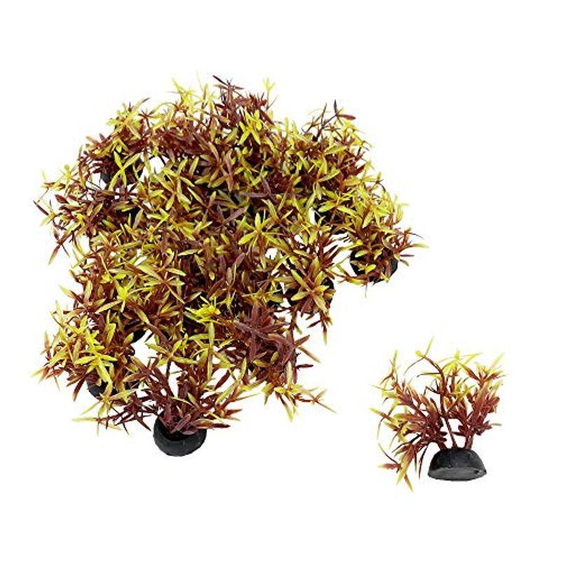 水槽用 人工水草 人気定番 枚 3cm小型水草 レイアウト 水槽 オーナメント 水槽内装 熱帯魚 金魚 観賞魚 アクアリウム 飾り 爬虫類