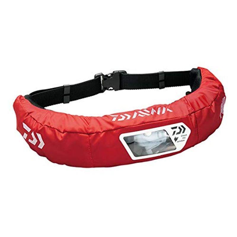 円 超格安一点 ダイワ Daiwa ウォッシャブルライフジャケット ウエストタイプ自動 手動膨脹式 レッド フリー Df 27