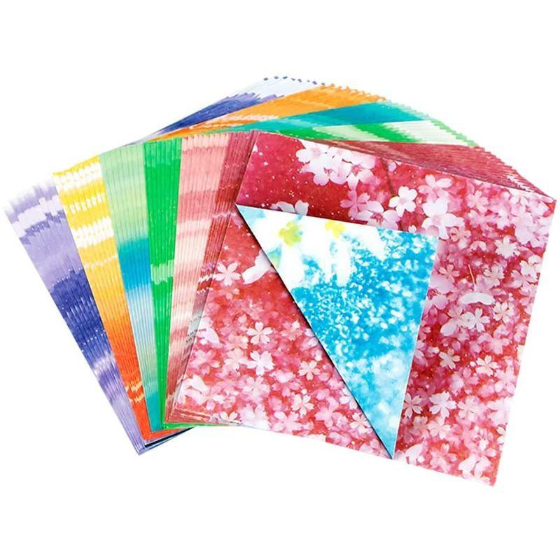 Shttown 折り紙 両面 柄 おりがみ カラフル 模様付き 可愛い おしゃれ 千羽鶴 Diy 7cm 100枚セット Bタイプ パワーライフ 通販 Yahoo ショッピング