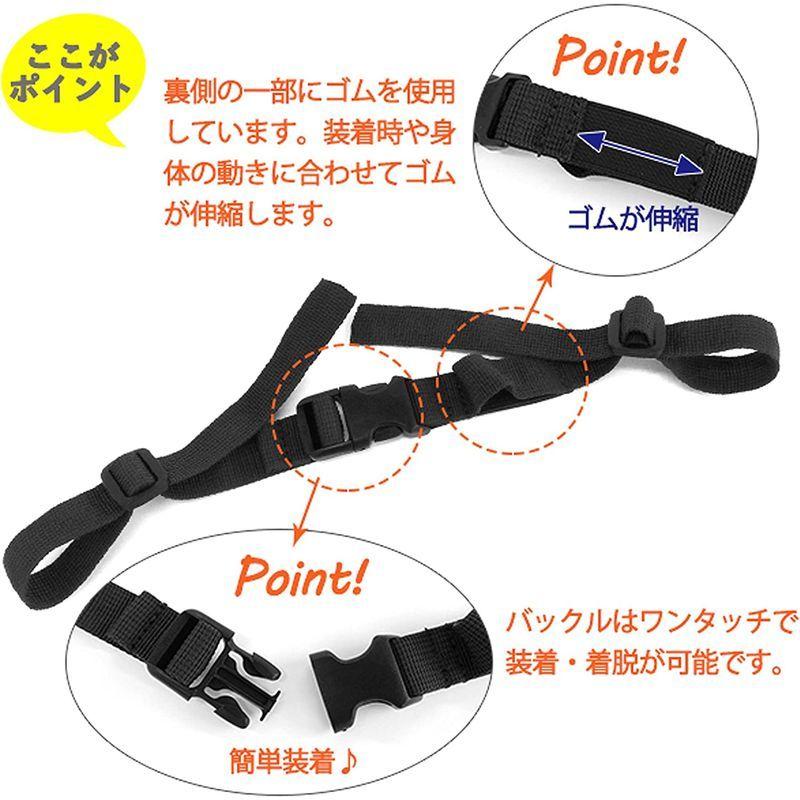 リュックの 肩紐 肩ズレ 防止 滑り止め に リュックとま るくん ストッパー ネイビー ご予約品
