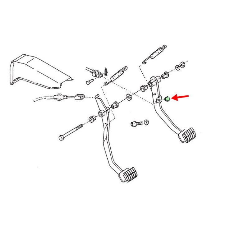 033】ブレーキペダルストッパーラバー サニー サニトラ GC110・R31