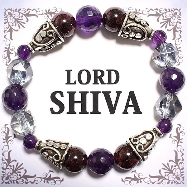 パワーストーン 天然石 ブレスレット 送料無料 仕事の成功で地位や富を獲得 シヴァ神プレミアムブレスレット