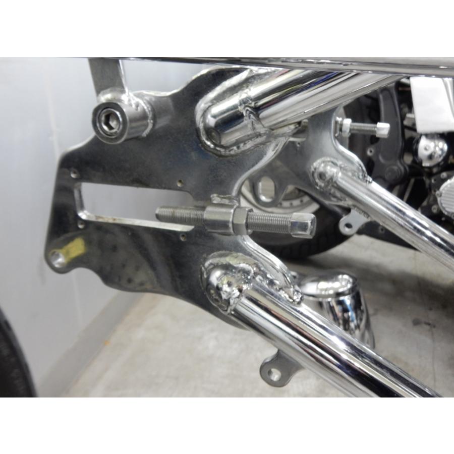 ○ハーレー リアチェーンアジャスタースクリュウ クローム 36〜72年 DS