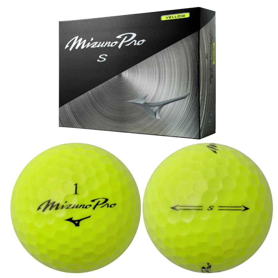 ミズノ メンズ 25 MizunoPro S プロ エス ゴルフボール 1ダース 【26SS 
