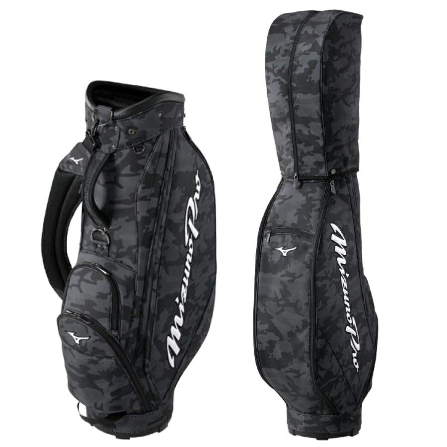 Mizuno Pro キャディバッグ ブラック迷彩 ミズノ プロ Mizuno Pro カート キャディバッグ 2.6kg 9型 47インチ