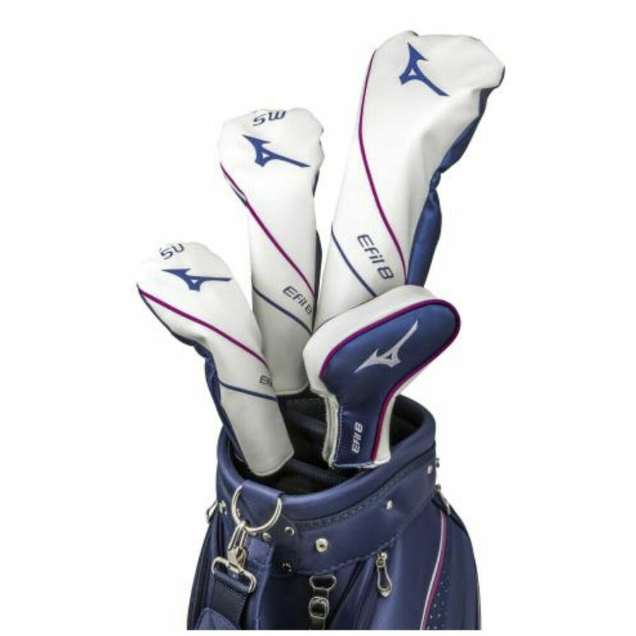 EFIL-8 レディース MIZUNO（ミズノ） レディース美品！現行ミズノEFIL8エフィル8クラブセット8本新品バッグ付 エフィル キャディ 8本セット クラブ