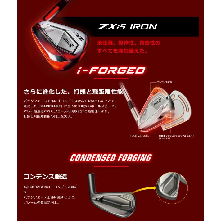メーカーカスタム】ダンロップ メンズ スリクソン ZXi5 アイアン 5本組