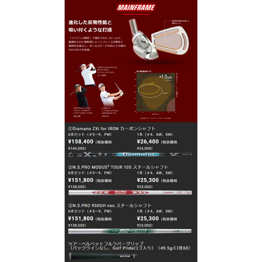 ダンロップ メンズ スリクソン ZXi 5 アイアン 6本組(5-9、PW) NS PRO