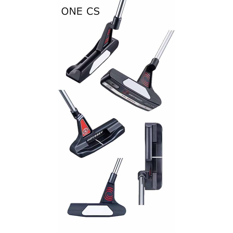 オデッセイ メンズ トライビーム TRI-BEAM パター ストロークラボシャフト ODYSSEY Pistol ブルー/ブラック グリップ ODYSSEY ゴルフ パター【23】の画像