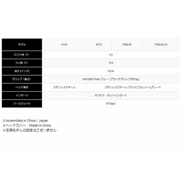 オデッセイ メンズ トライビーム TRI-BEAM パター ストロークラボシャフト ODYSSEY Pistol ブルー/ブラック グリップ ODYSSEY ゴルフ パター【23】の画像