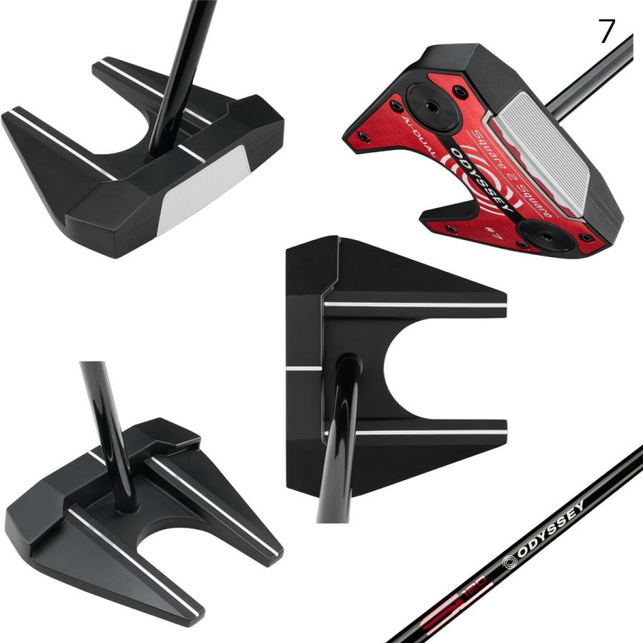 オデッセイ メンズ Ai-DUAL Square 2 パター STROKE LAB 120 BLACK
