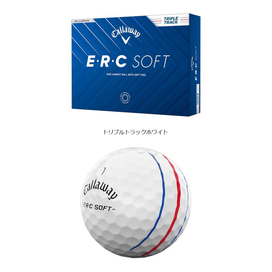 キャロウェイE・R・C SOFT2025ゴルフボール2ダース トリプルトラック キャロウェイ『トリプル・トラック』搭載の二世代目「ERC SOFT