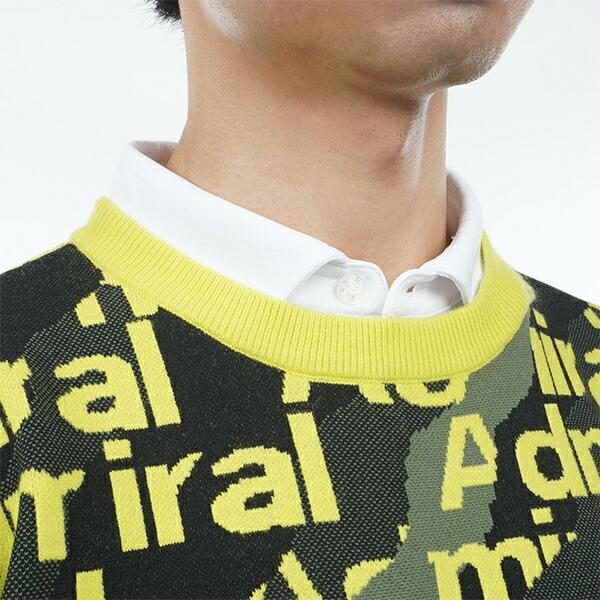 アドミラル ゴルフ 2023年秋冬モデル メンズ オーロラロゴジャカード