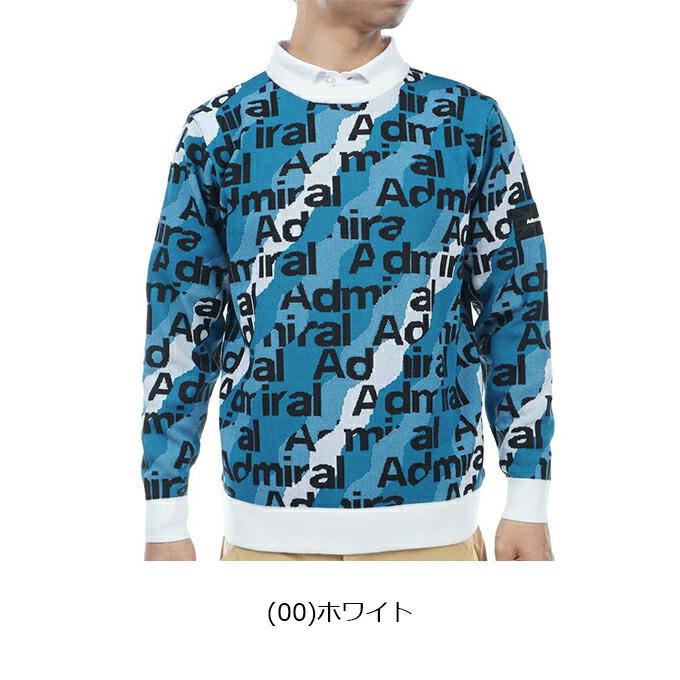 アドミラル ゴルフ 2023年秋冬モデル メンズ オーロラロゴジャカード