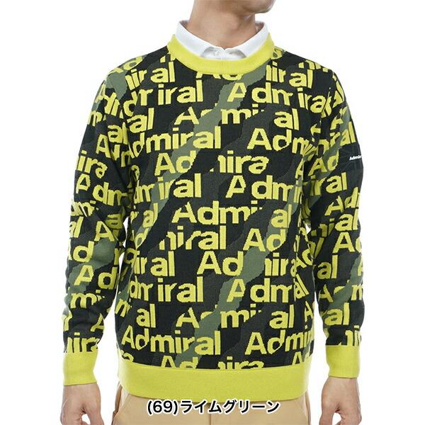 アドミラル ゴルフ 2023年秋冬モデル メンズ オーロラロゴジャカード