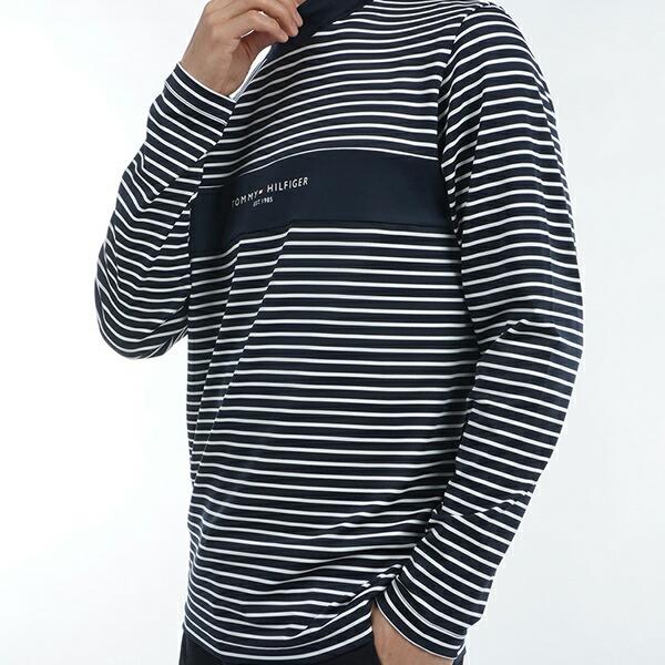 【SALE】トミーヒルフィガー 長袖モックネックシャツ (THMA454) LL トミーヒルフィガー 秋冬モデル メンズ エッセンシャル モック