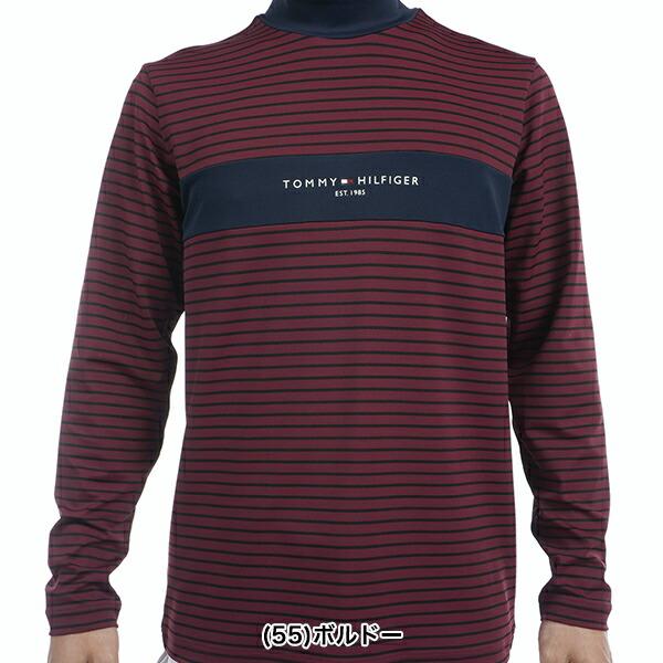 【SALE】トミーヒルフィガー 長袖モックネックシャツ (THMA454) LL トミーヒルフィガー 秋冬モデル メンズ エッセンシャル モック