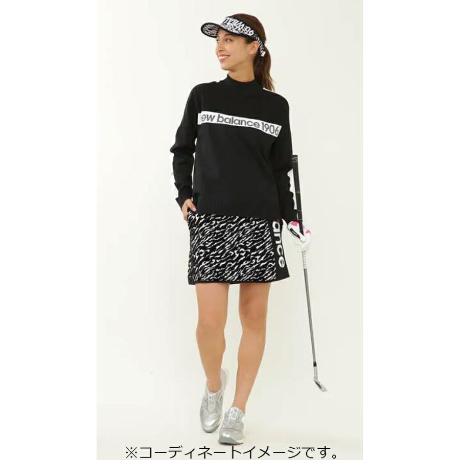 定価35200円 試着のみ 23区ゴルフ ニットスカート Mサイズ　白×黒 ニューバランス ゴルフ 2022年秋冬モデル レディース ニット スカート