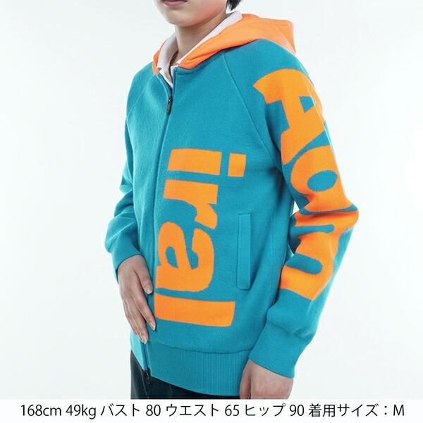 アドミラル ゴルフ 2023年秋冬モデル レディース BIGロゴZIP 裏地付フードセーター ADLA367 Admiral GOLF【23】の画像