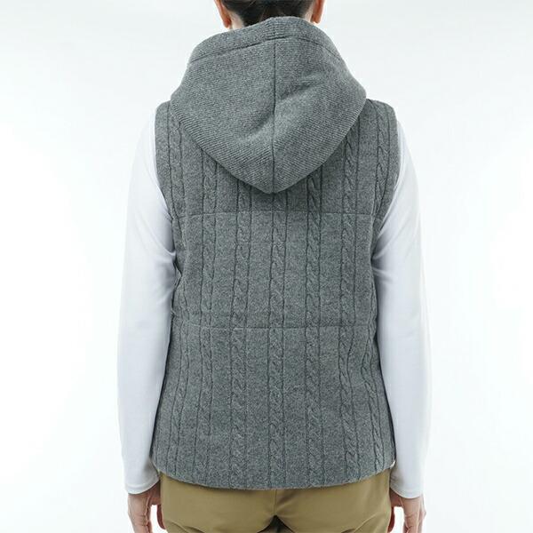 トミーヒルフィガー 秋冬モデル レディース ケーブルパテッド ベスト