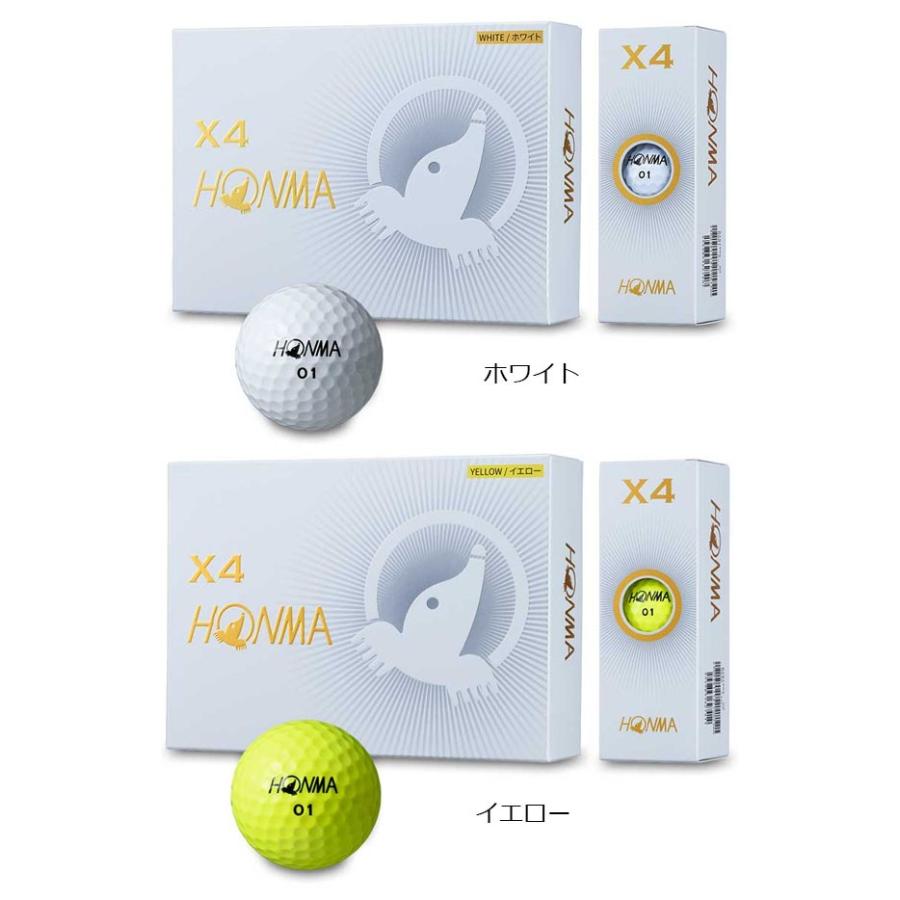 本間ゴルフ Honma Golf ホンマゴルフ X4 ゴルフボール 1ダース 2pmbt1906 パワーゴルフ メンズ レディース 通販 Yahoo ショッピング
