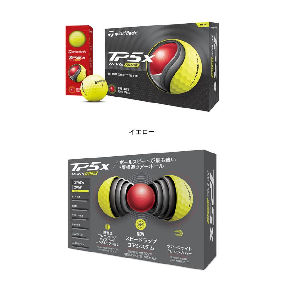 テーラーメイド TP5 X ゴルフボール 1ダース TaylorMade【24
