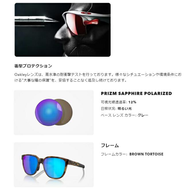 オークリー ACTUATOR (A) Prizm Sapphire Polarized レンズBrown Tortoise フレーム サングラス OO9250A-0457 Oakley【24】★の画像