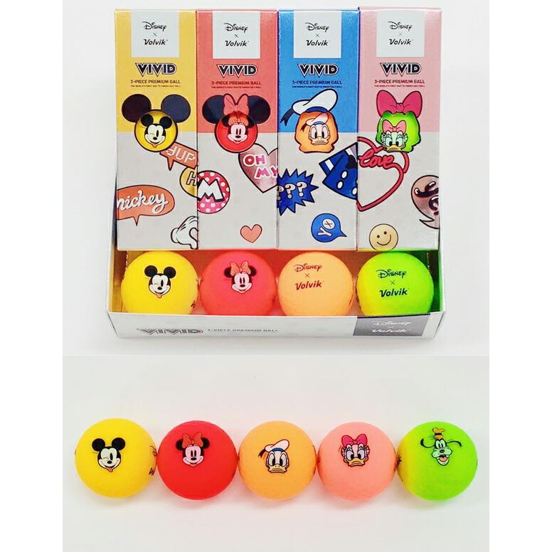 Volvik ボルビック VIVID ディズニー MICKEY AND FRIENDS ゴルフ
