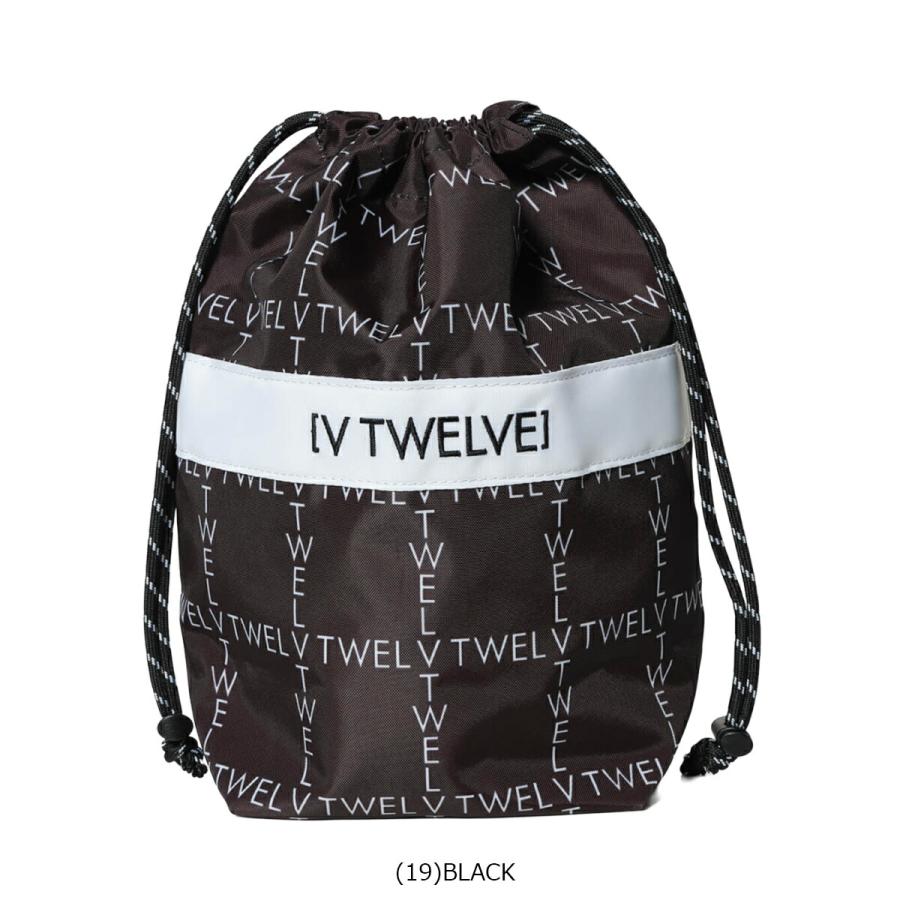 V12 2026年春夏モデル ユニセックス TYPO GRID POUCH ポーチ V122610-BG08【26SS】の画像