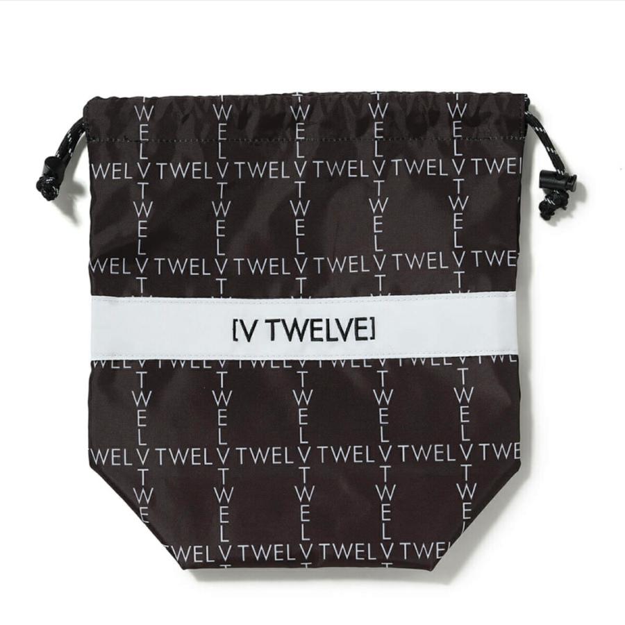 V12 2026年春夏モデル ユニセックス TYPO GRID POUCH ポーチ V122610-BG08【26SS】の画像