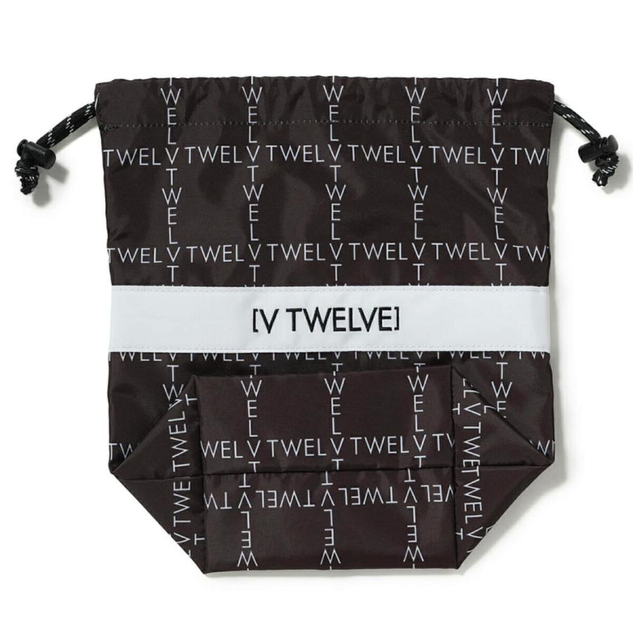V12 2026年春夏モデル ユニセックス TYPO GRID POUCH ポーチ V122610-BG08【26SS】の画像