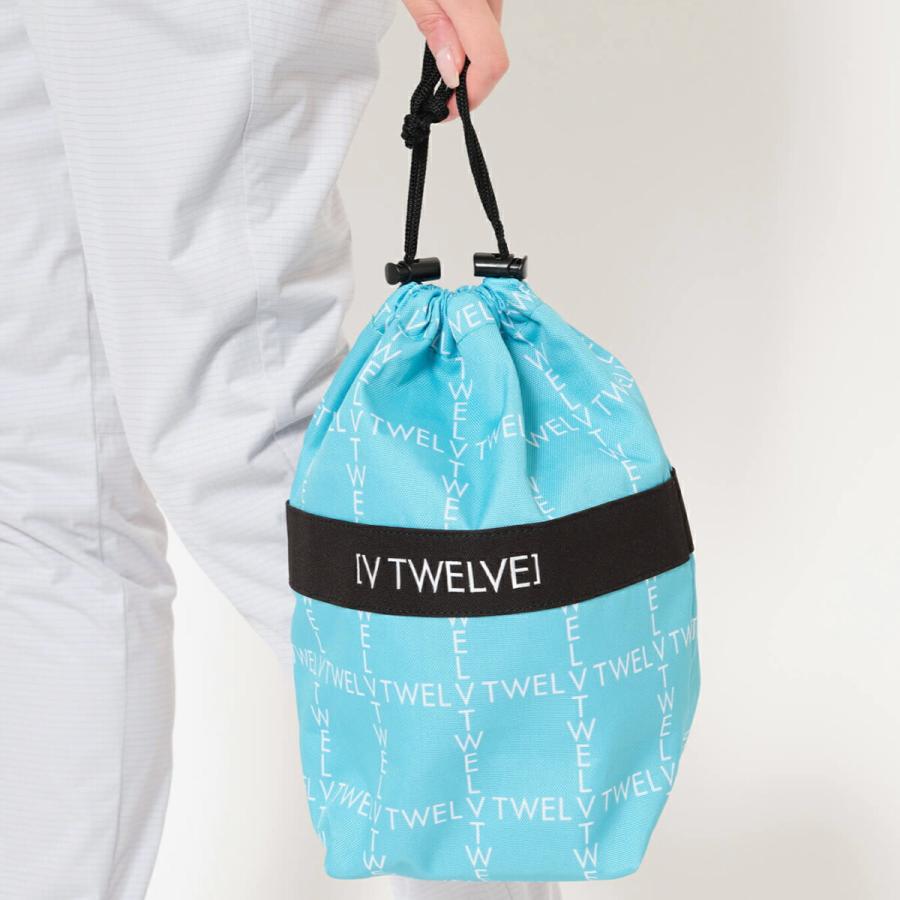 V12 2026年春夏モデル ユニセックス TYPO GRID POUCH ポーチ V122610-BG08【26SS】の画像