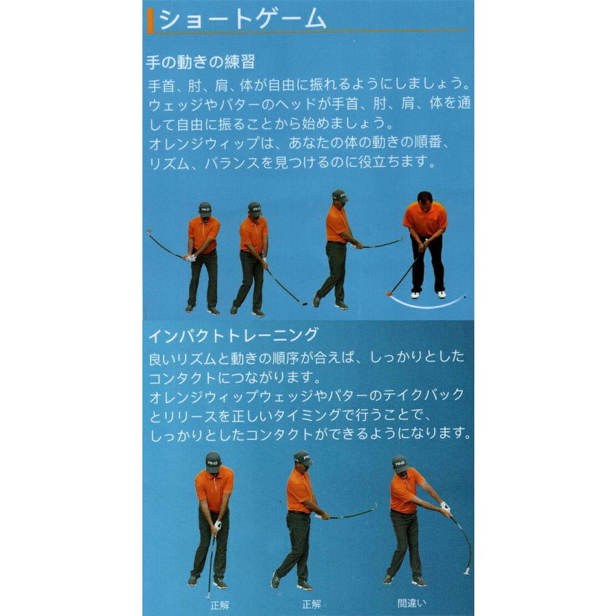 オレンジ ウィップ ゴルフ練習器 Wedge R【21】スタン アトリー