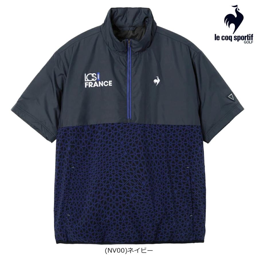 ルコックゴルフ メンズ 中わた 半袖ブルゾン 2025年秋冬モデル LG5FWBC0M ルコック 2025年秋冬モデル メンズ 中綿 半袖 ブルゾン LG5FWBC0M